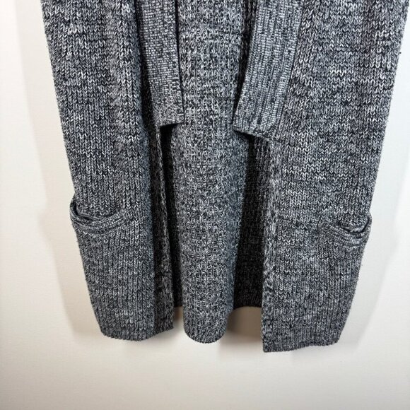 Banana Republic Knitted Gray Open Front Cardigan Merino Wool Blend Size Medium - Picture 3 of 13